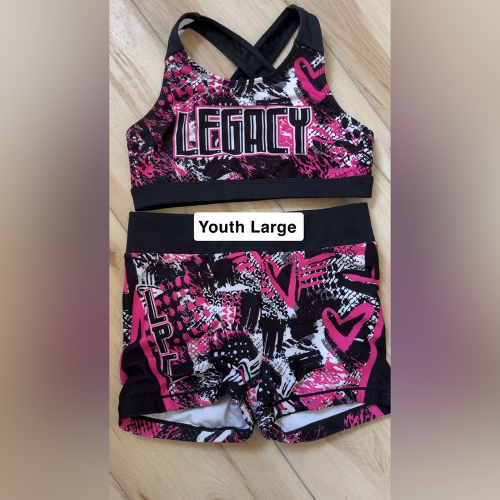 Rebel Athletics Urban Graffiti Pink and Black Matching Set